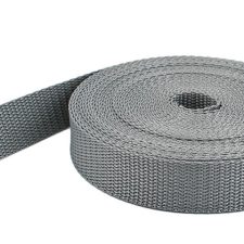 WEBBING 25MM GREY SILVER